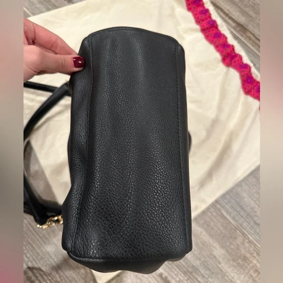 Tory Burch Harper Tote Small in Black - Picture 9 of 10